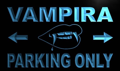 Vampira Parking Only Neon Light Sign